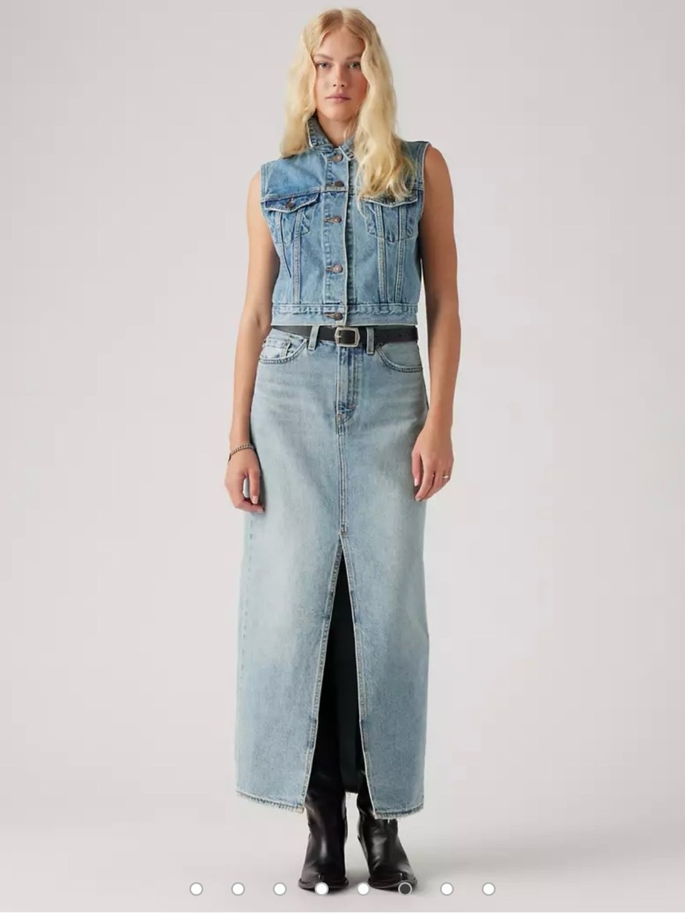 Levi’s Premium Ankle Column Skirt